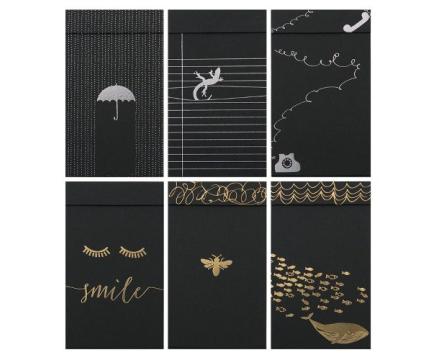 ARTE märkmik MINI Black Lable 6,5x10cm assortii 2