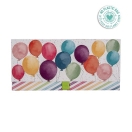 ARTE rahakaart Värviliste õhupallidega 23x11cm*