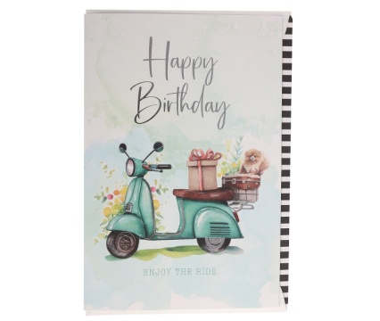 ARTE õnnitluskaart Happy birthday, Enjoy the ride!