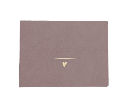 ARTE külalisteraamat roosa kuldse südamega