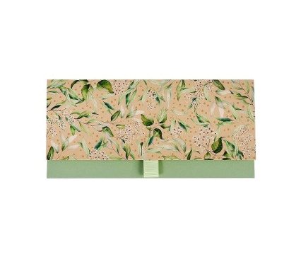 ARTE rahakaart naturaalne roheliste lehekestega