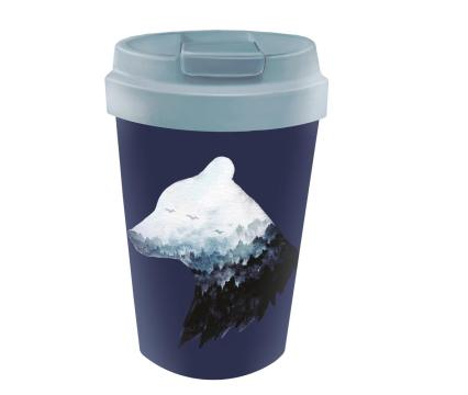 ChicMic kohvitops 350ml Easy Cup - Mountain bear