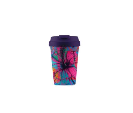 ChicMic kohvitops 350ml Easy Cup - Psychedelic garden