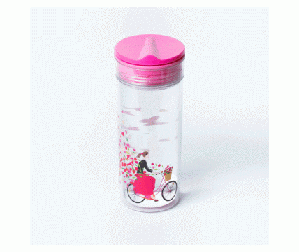 ChicMic joogipudel Slide Cup Crystal 550ml Liblikad*