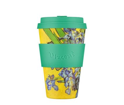 Ecoffee Wood kohvitops 400 Van Gogh Irises 1890*