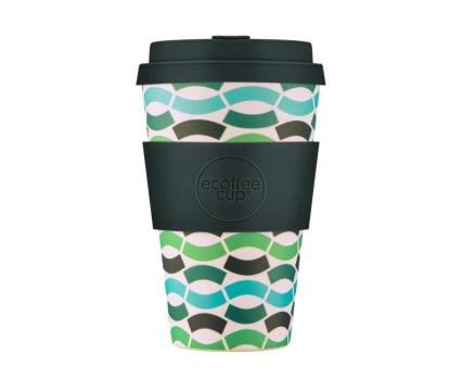 Ecoffee PLA kohvitops 400ml Bloki Balentina (rohelised-ristkülikud)