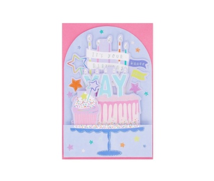 LEGAMI õnnitluskaart  Pop-Up Birthday Cake Yay