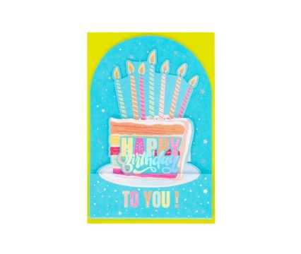 LEGAMI õnnitluskaart  Pop-Up Birthday Cake Layer
