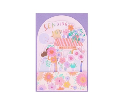 LEGAMI õnnitluskaart  Pop-Up Flower Cart