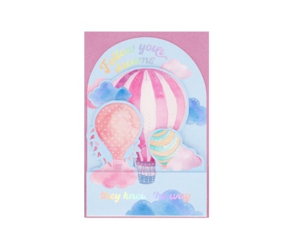 LEGAMI õnnitluskaart  Pop-Up Air Balloon