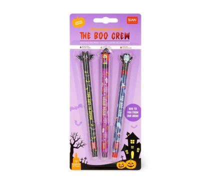 LEGAMI kustutatavate geelpliiatsite kmpl 3tk The Boo Crew Halloween