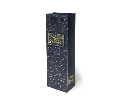 LEGAMI kinkekott pudelile Stars 12x36x8,5cm