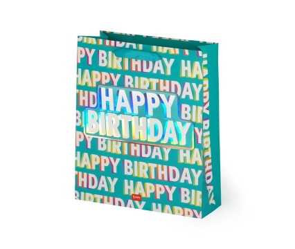 LEGAMI kinkekott L Happy Birthday 26,5x32,5x11,5cm