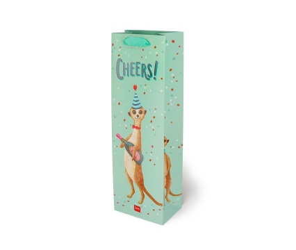 LEGAMI kinkekott pudelile Meerkat 12x36x8,5cm