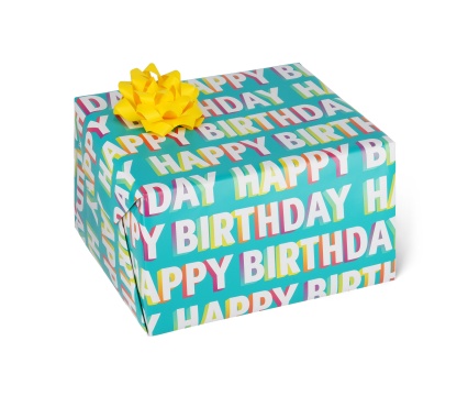 LEGAMI kinkepaber rullis Happy Birthday 70x200cm