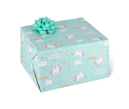 LEGAMI kinkepaber rullis Unicorn 70x200cm