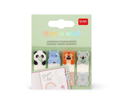 LEGAMI kleebitavad järjehoidjad 80tk Cute animals, blisteris