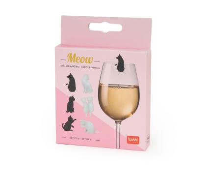 LEGAMI joogiklaasi markeerijad 6tk Kassid MEOW*