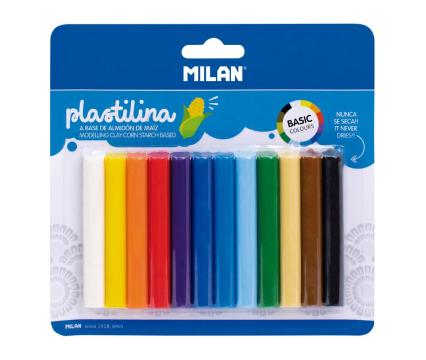 MILAN plastiliin 12 värvi