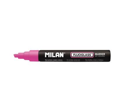 MILAN tahvlimarker/klaasimarker 4mm Fluoglass roosa*