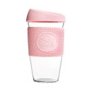 NEON kohvitops klaasist 400ml Pink Flamingo (roosa)