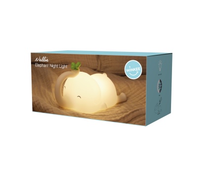 WINKEE öölamp puutetundlik Elephant Nellie