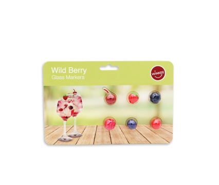 WINKEE klaasi markeerijad Wild Berry 6tk